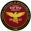National Association of Distinguished Counsel membership 2025
