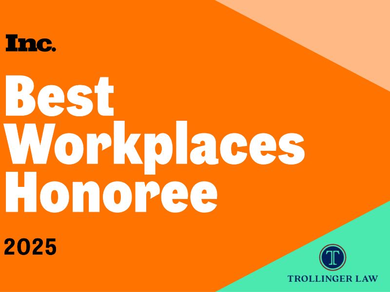 Trollinger Law Named to Inc. Magazine’s 2025 List of Best Workplaces